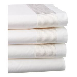 Maurizio Italy Stitches Sheet Set, White